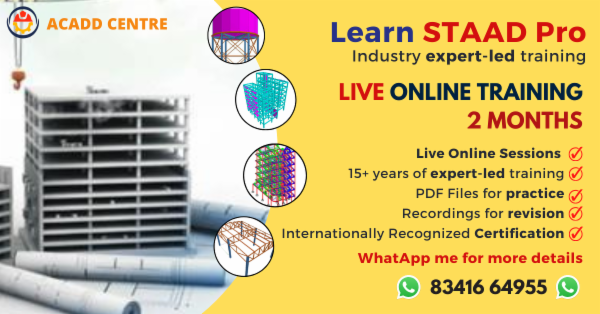 Learn STAAD Pro ( Industry expert-led training)